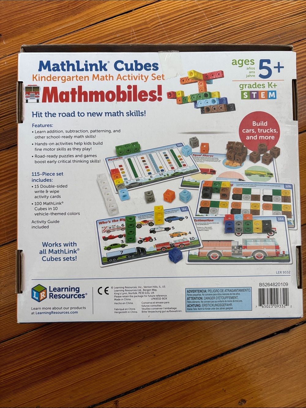 Learning Resources MathLink Cubes Kindergarten Math Activity Set - Multicolor - Picture 4 of 4